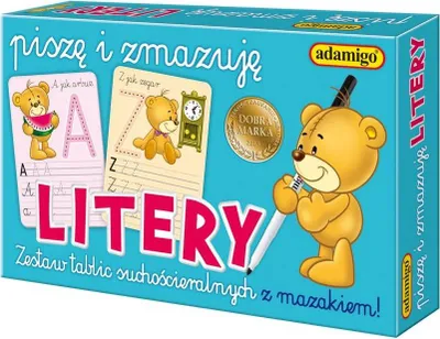 Zdjęcie produktu dla ADAMIGO Piszę i zmazuję literki 06564