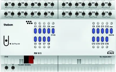Obrázek produktu pro 16násobný spínací akční člen - Spínací aktor KNX RM 16 S KNX