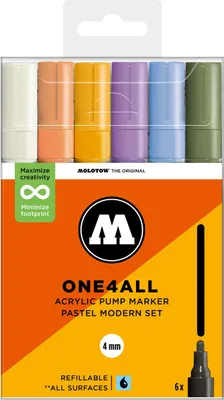 Produktbild von Molotow Acrylmarker One4All 227HS Pastel Modern Set