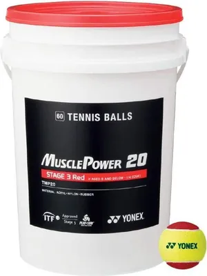 Produktbild von Yonex TMP20 60 Tennisbälle Stage 3 Rot