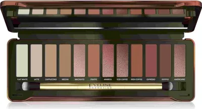 Produktbild von Eveline Cosmetics Lidschattenpalette Charming Mocha, 12 Farben, 1 Stück