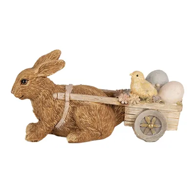 Produktbild von Clayre & Eef Figur Kaninchen 15x5x7 cm Braun Polyresin