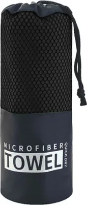 Produktbild von Super absorbierende Rechteck Lanyard Sporttuch Mikrofaser Schnell trocknend Yoga Handtuch Sportartikel-Schwarz