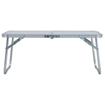 Immagine prodotto di Tavolo Pieghevole da Campeggio Bianco in Alluminio 60x40cm