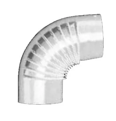 Image de SAVE Fumisteria Classic B1203 Eckstück Schornsteinrohr Weiß