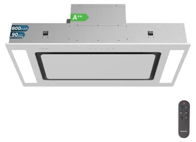 Produktbild von Cecotec Bolero Flux Tir 908000 Integrierte Dunstabzugshaube 90 Cm Silber One Size / EU Plug 220V Silber One Size