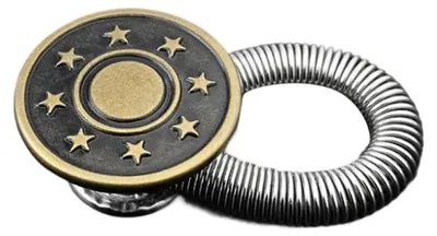 Produktbild von 10er-Set Dehnbare Taillenknopf-Verlängerer – BUTTONEX Bronzesterne