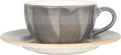 Zdjęcie produktu dla Bonna Aura Space – filiżanki do kawy i spodki – 250 ml – porcelana – zestaw 6 sztuk