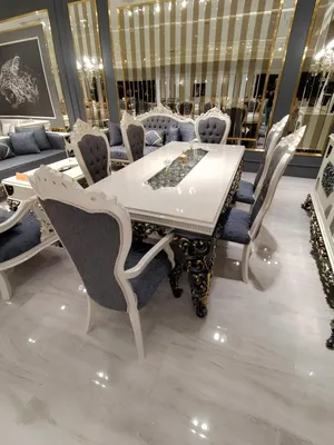 Immagine prodotto di Grande set da pranzo Elegante tavolo da pranzo con 4 sedie Elegante set Nuovo