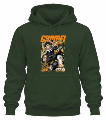 Produktbild von Gyomei Himejima Demon Slayer Hashira Anime Gebetsperlen Hoodie Kapuzenpullover, Flaschengrün, 3XL