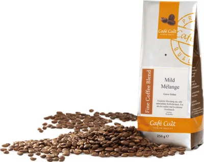 Produktbild von Mild Mélange in 1 kg Tüte, ganze Bohne