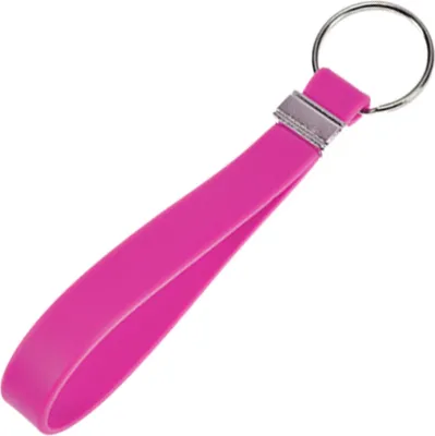 Produktbild von Silikon Schlüssel Band Key Tag Schlüssel Anhänger Pink