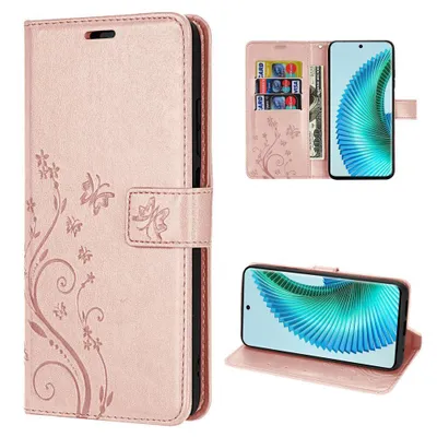 Produktbild von Handy Tasche Honor Magic 6 Lite Hülle Handyhülle Schutzhülle Klapphülle Etui Rosegold