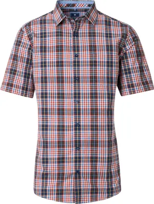 Produktbild von Redmond Herren Freizeithemd Kurzarm (251450999), Größe:XXL, Farbe:Orange (210)