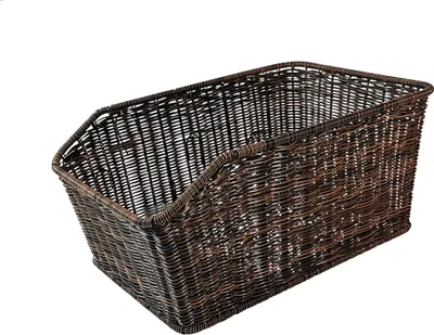 Produktbild von Fahrradkorb XXL Red Loon Rattanlook Gepäckträgerkorb Korb Schultaschen Taschenkorb