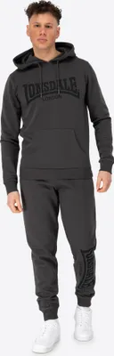 Produktbild von Herren Trainingsanzug mit Kapuze schmale Passform CLOUDY Anthracite/Black 3XL Lonsdale