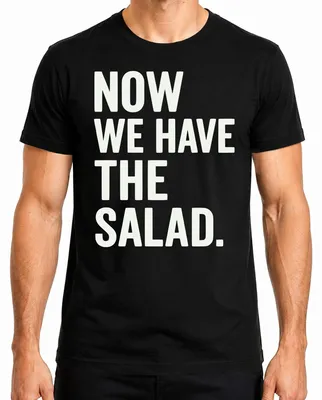 Produktbild von Jetzt haben wir den Salat Lustig Geschenk Küchenhumor Veganer Herren T-Shirt, Schwarz, XXL