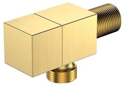 Produktbild von Avapax | Winkelanschlussventil - 1/2 X 3/8 - Messing - Gebürstet Gold - Cube