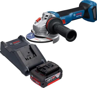 Obrázok produktu pre Akumulátorová uhlová brúska Bosch GWS 18V-11 Professional 18 V 125 mm + 1x akumulátor 5,0 Ah + nabíjačka.