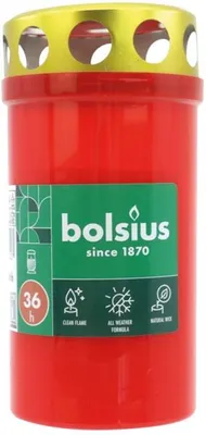 Produktbild von BOLSIUS Dauerbrenner mit Deckel rot