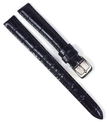 Produktbild von Casio Uhrenarmband 12mm Leder schwarz LTP-1236
