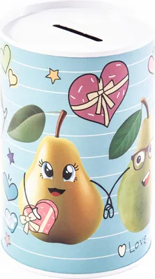 Produktbild von Kinder Spardose Metall Sparbüchse 8x13cm Bunt - Einwegdose für sicheres Sparen