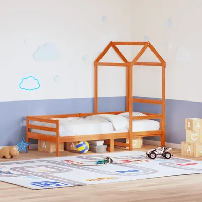 Produktbild von Maison Exclusive - Dach für Kinderbett Wachsbraun 118x70x176,5cm Massivholz Kiefer