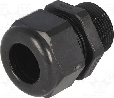 Immagine prodotto di 1 x Raccordo per cavo M25, grado di protezione IP68, HSK-L, colore RAL9005, con filettatura allungata, 1,5