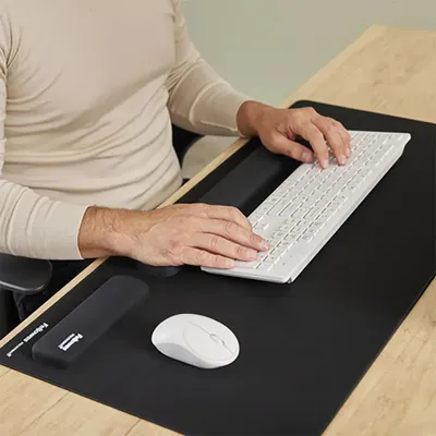 Zdjęcie produktu dla Fellowes Breyta, Czarny, Silikon, EN ISO 9241-5, 60 mm, 470 mm, 17,5 mm