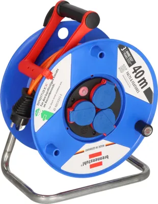 Produktbild von Brennenstuhl 1208750, Blau, Kunststoff, 3 AC-Ausgänge, Gerade, 40 m, IP44