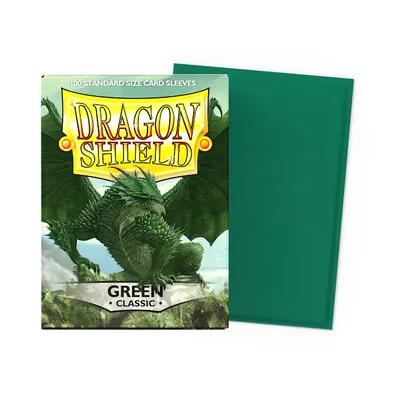Zdjęcie produktu dla Standardowe rękawy Dragon Shield - zielone (100 rękawów)