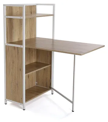Image de Table pliante avec étagères, idéale pour la cuisine et le jardin