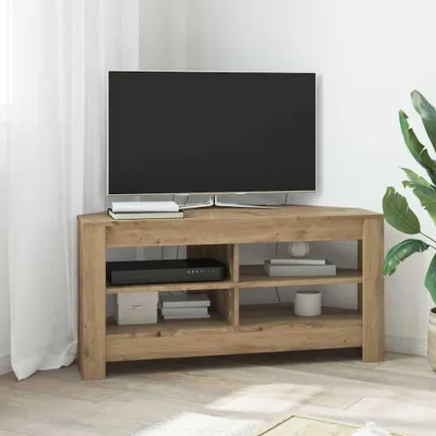 Zdjęcie produktu dla Maison Exclusive – narożna szafka pod telewizor Artisan-Eiche 102 x 40,5 x 45 cm Materiał drewnopochodny