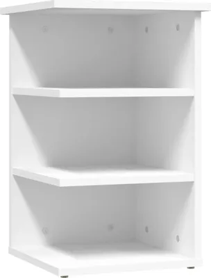 Obrázek produktu pro vidaXL Boční police bílá 35x35x55 cm odvozený výrobek ze dřeva
