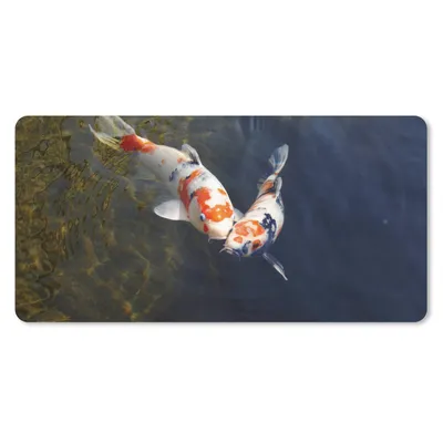 Produktbild von MuchoWow® Mauspad Mousepad Zwei Koi-Karpfen im Wasser 60x30 cm - Mousepads - Maus Mat - Pad - Mausunterlage - Nachhaltig