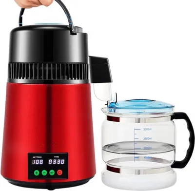Produktbild von Happyment® Destilliergerät – Wasseraufbereiter – Destillierkessel – Wasser-Destillierapparat – Vergärer – 4L – Edelstahl – 750W