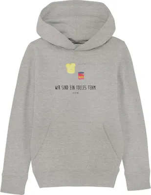 Produktbild von Mr. & Mrs. Panda Kinderpullover Toast Marmelade 7-8 Jahre (122/128) - Heather Grey - Geschenk, Süß, Pullover, Pulli, Brot, Lustige Sprüche, Kinderbekleidung, Toastbrot