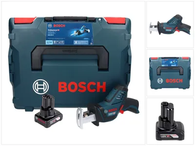 Zdjęcie produktu dla Bosch GSA 12V-14 Professional akumulatorowa pilarka szablasta 12 V + 1x akumulator 6,0 Ah + L-Boxx - bez ładowarki
