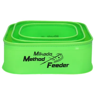 Produktbild von MIKADO METHOD FEEDER  Set mit 3 EVA Köderboxen Bait Bowl Futterwanne Köderwanne