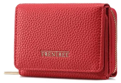 Produktbild von Frentree Geldbörse Damen Portemonnaie mit Reißverschluss, 8 Kartenfächer, Scheinfach, Kompakte Brieftasche mit Dokumentenfach – elegant & alltagstauglich