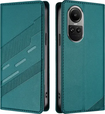 Obrázek produktu pro Pouzdro pro Oppo Reno10 / Reno10 Pro 5G,Polyuretankožené peněženkové pouzdro s přihrádkou na karty a funkcí stojánku Grün