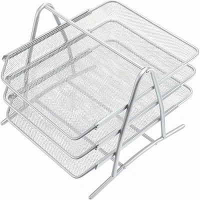 Produktbild von Ablage 3-fach Metall silber