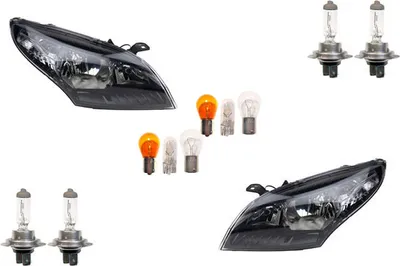 Produktbild von Scheinwerfer passend für Renault Megane III 08-12 Leuchtmittel Set Li Re 260602545R 260602446R 260102973R 260103187R Johns