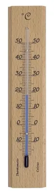 Productafbeelding van Bamboe Muurthermometer 19 cm voor Binnen en Buiten