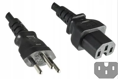Obrázek produktu pro Microconnect PE160518, 1,8 m, Zásuvka typu J, C15 rozdvojovač, H05VV-F3G, 250 V, 10 A