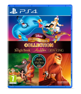Zdjęcie produktu dla Nighthawk Interactive Disney Classic Games Collection: The Jungle Book, Aladdin & The Lion King, PlayStation 4, E10+ (powyżej 10 lat), Nośnik fizyczny