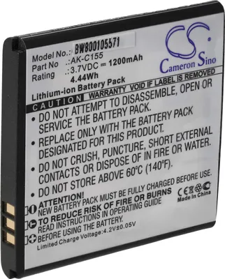Produktbild von vhbw Akku Ersatz für Emporia AK-C155 für Handy Smartphone Telefon (1200 mAh, 3,7 V, Li-Ion)