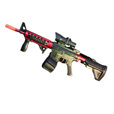 Produktbild von M4 Gel Blaster Spielzeugwaffe Soft Blaster Spielzeugpistole mit Aufsätzen und Gelkugeln Outdoor Action Kinder Geschenk