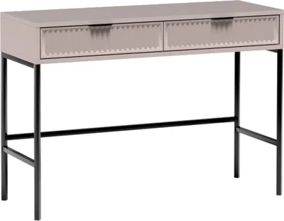 Produktbild von Schminktisch in Kaschmir beige mit Rillenoptik 110 cm LAURO-161