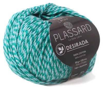 Produktbild von Knäuel Strickgarn Plassard  Desirada 21 türkis